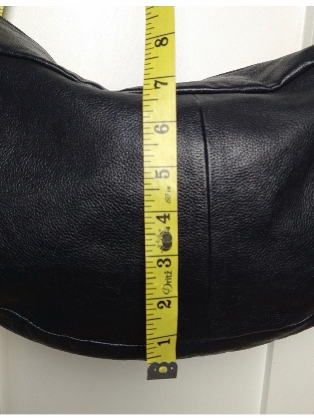 Free People Lilith Black Leather Sling/Shoulder Bag with vintage silver Hardware - Picture 13 of 13
